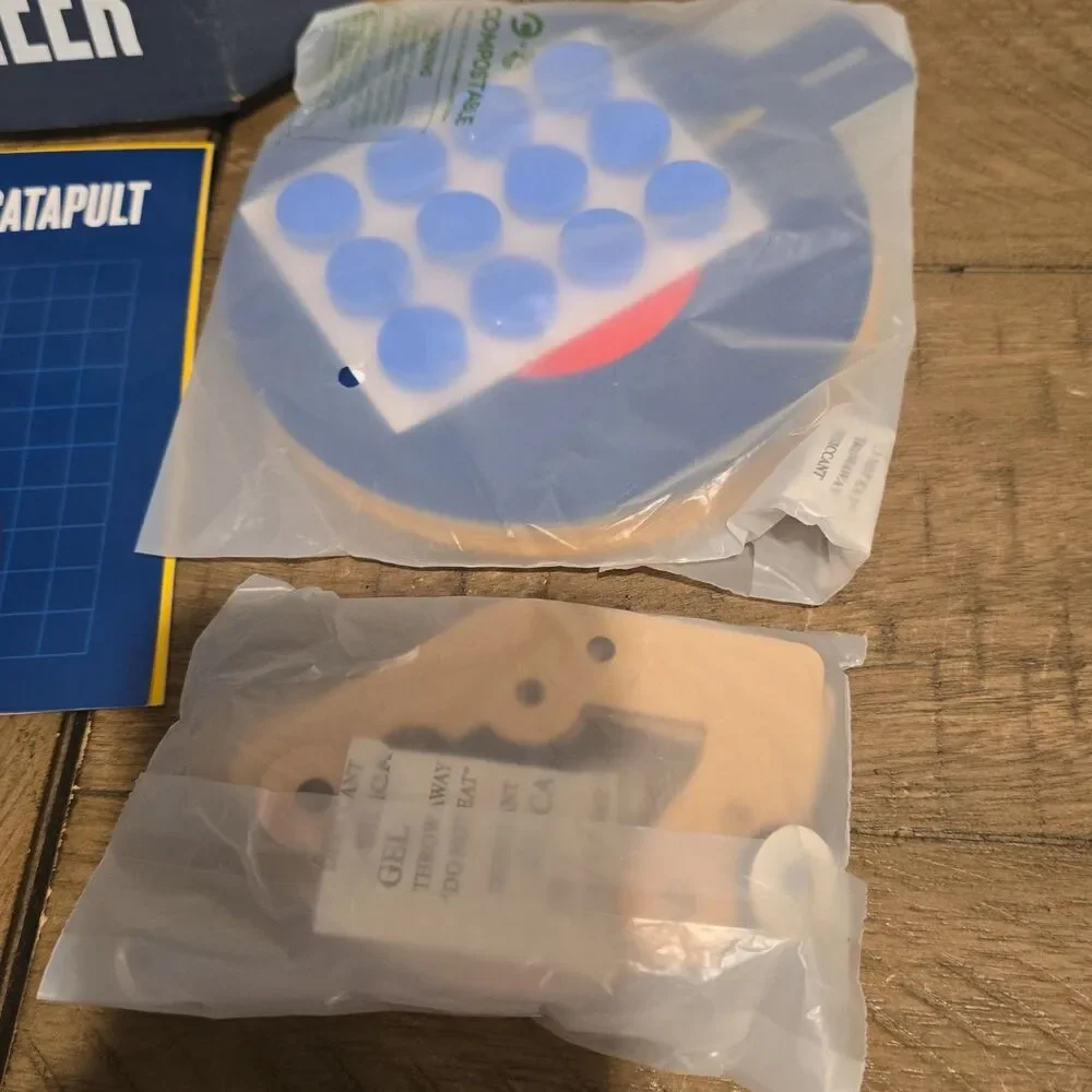 -Open Box- Crunch Labs By Mark Rober Domino Catapult Build Box